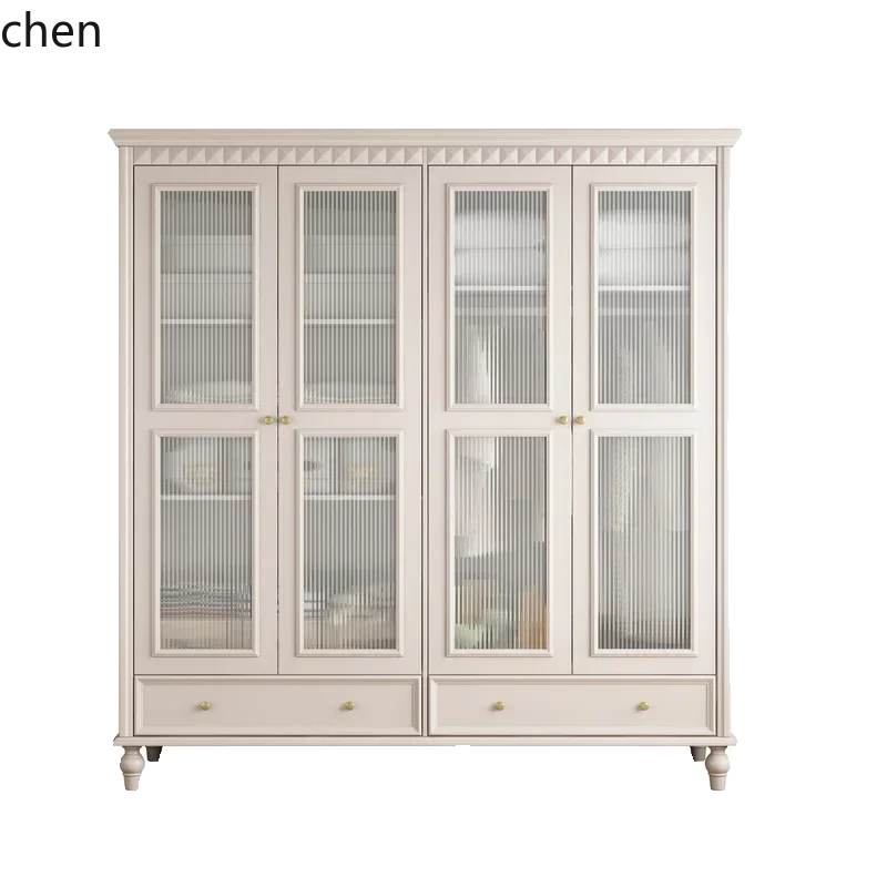 HT  wardrobe modern simple furniture overall household bedroom clothes storage locker spot fast delivery peace of mind purchase