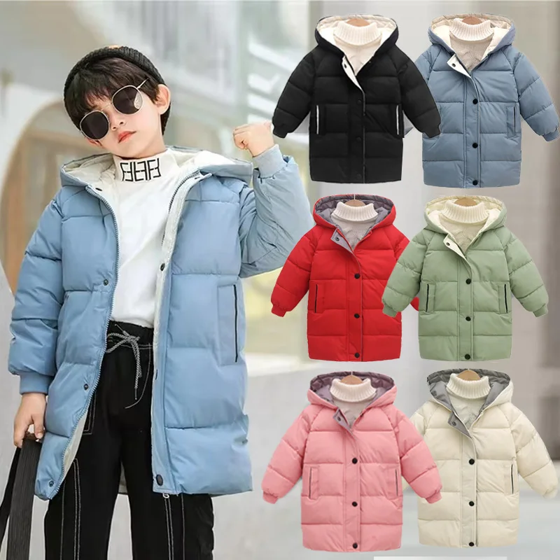 

Пуховики для мальчиков от 2 до 10 лет, зимнее теплое ветрозащитное пальто с капюшоном для подростков, детская утепленная повседневная одежда, верхняя одежда, детские модные парки