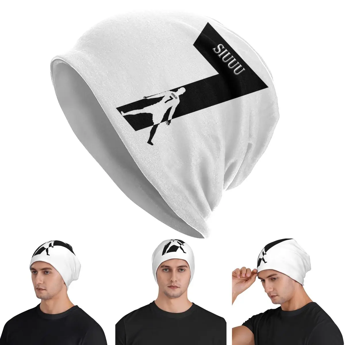 

Криштиану Роналду Cr7 Skullies шапки шапки теплые осенне-зимние уличные шапки вязаные шапки для мужчин женщин взрослых