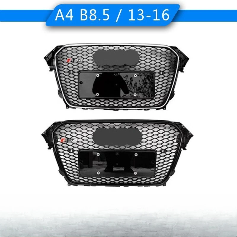

For Audi A4 modified RS4 medium network 2013-2016B8.5 upgraded RS4 front bar grille B8PA cellular network