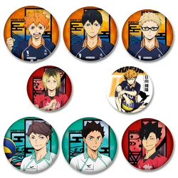 Hot Anime Haikyuu!! Button Pins Kenma Kozume Cartoon Character Brooches Badge Bag Decor Fans Collect Friends Gift Accessories