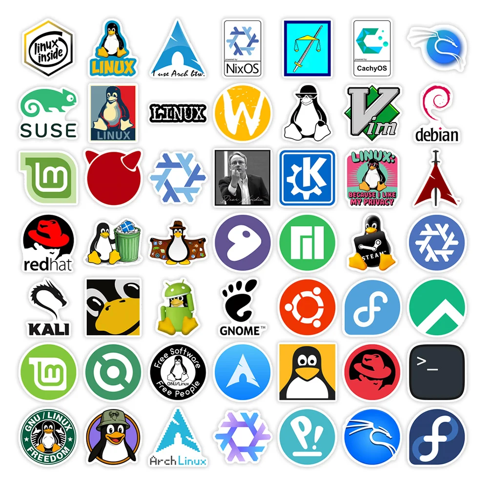 Linux GNU Open Source Stickers DIY Waterproof Vinyl Decal Decor Gift for Geek Developer Programmer Laptop Phone Suitcase Bottles view 5