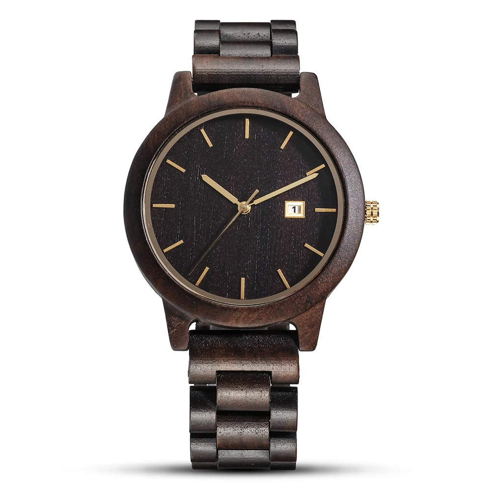 Men's Wooden Watches Luxury Original Design Quartz Watches Men's Eco-Friendly Wooden Watches Handmade Unique Gifts