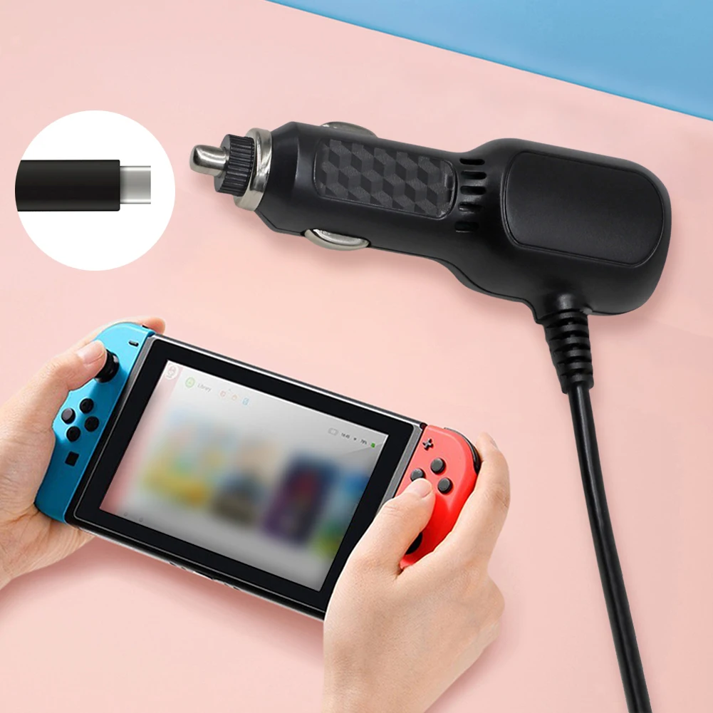 للتبديل 2 شاحن سيارة عالي السرعة USB نوع C شاحن سيارة دعم QC3.0 PD USB C كابل الشاحن للتبديل لايت للتبديل OLED