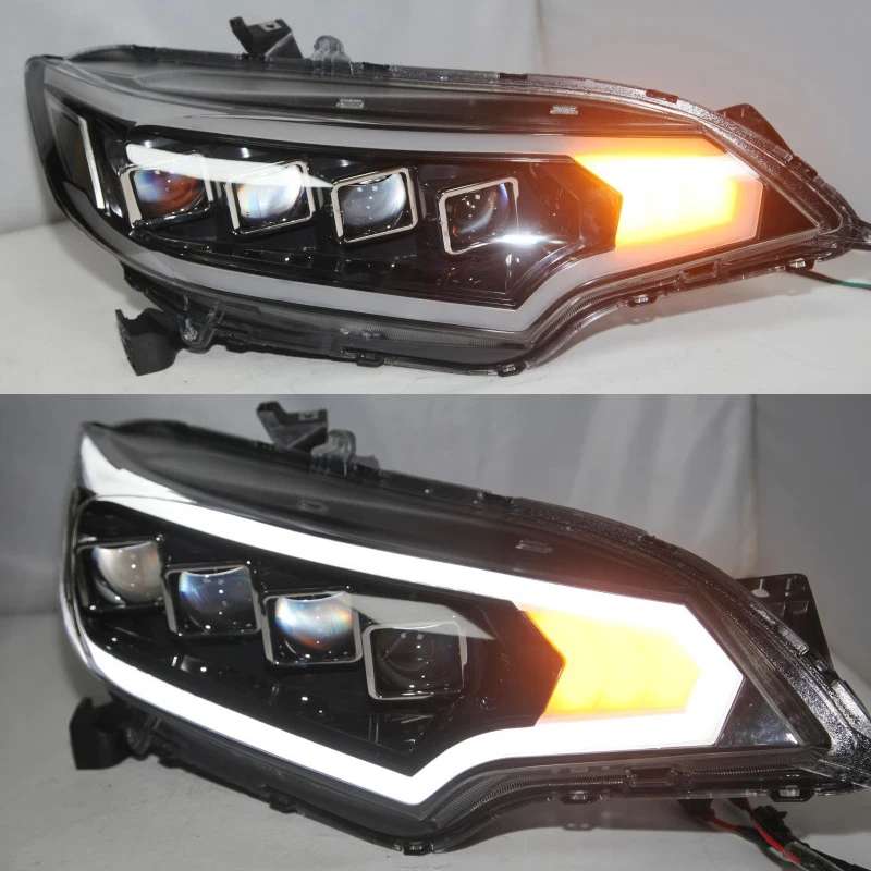 For HONDA for Fit Jazz Head Lamp 2014 Year Black Housing