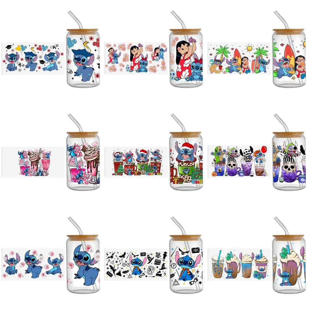 

Personalize Disney Stitch UV DTF Sticker For Cups Wrap Transfer Sticker Custom Labels DIY Logo Self-adhesive,1Yc70860