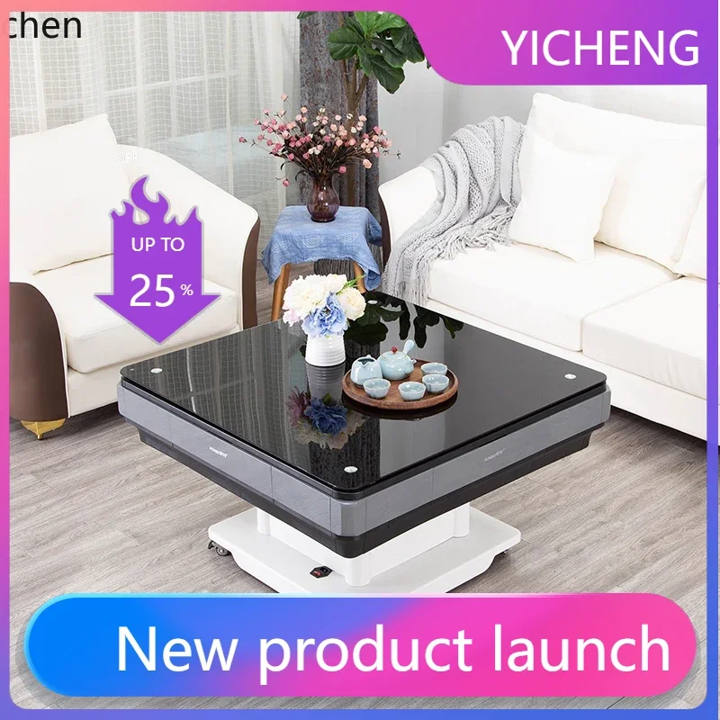 LYY modern living room sofa coffee table mahjong machine automatic electric intelligent lifting tatami ultra-thin