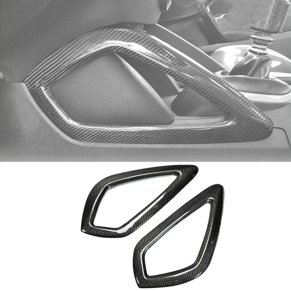 

A02Q-Carbon Fiber Side Gear Shift Strip Trim Panel Cover Moulding Decor for Hyundai Veloster 2011-2017 Accessories