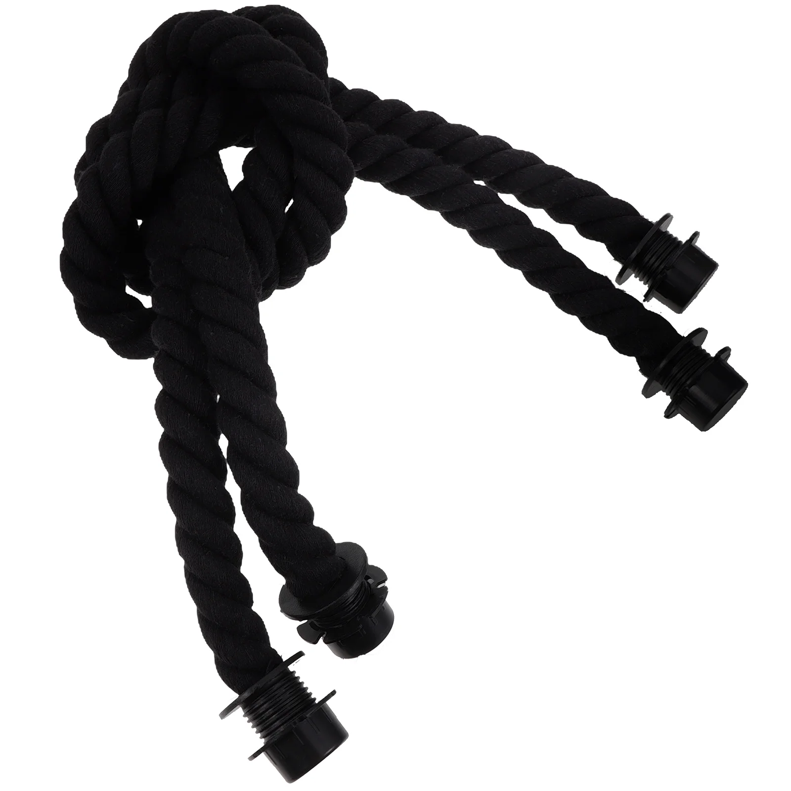 2pcs Black Button Rope Handles Diy Bag Accessories Replacement Handbag Straps Beach Bag Handles Carrying Handles For Handbags