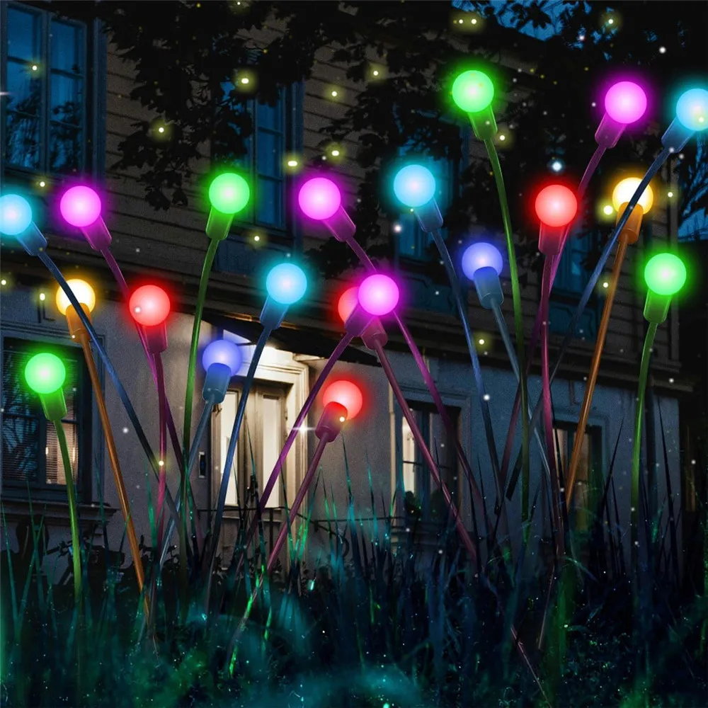 

Solar Powered Swing Landscape Decorative Lamps for Lawn Patio Solar Swaying Firefly Stake Lights Holiday Garden Decor