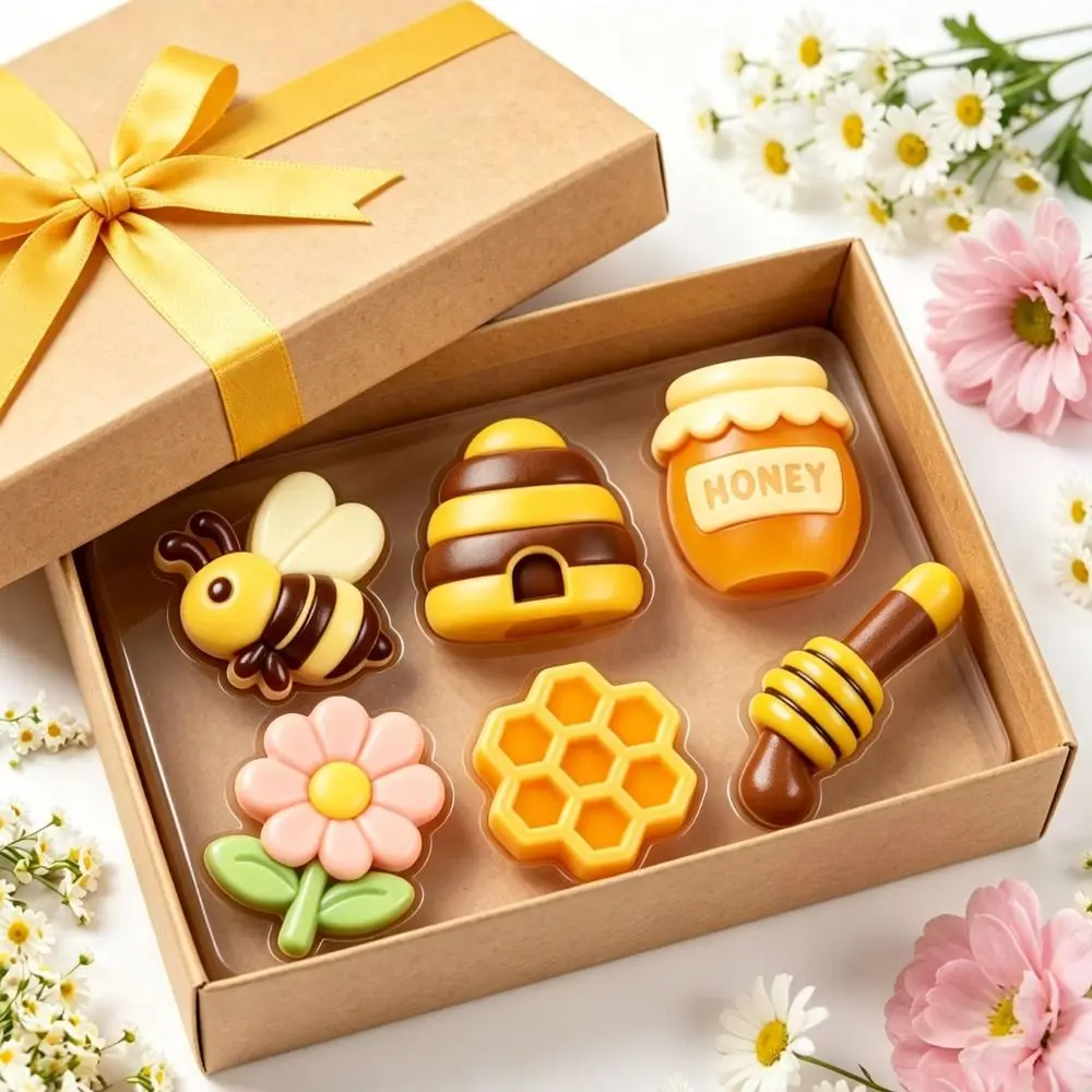 New Bee Theme Mousse Cake Mold 6 Options Reusable Chocolate Dessert Mold Flexible Non-Stick Baking Mould DIY Baking