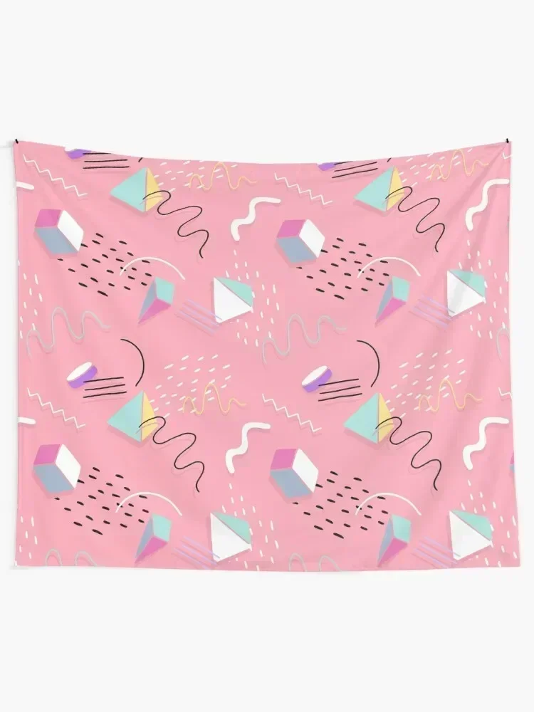 

Memphis design Tapestry Kawaii Room Decor Custom Christmas Decoration Tapestry