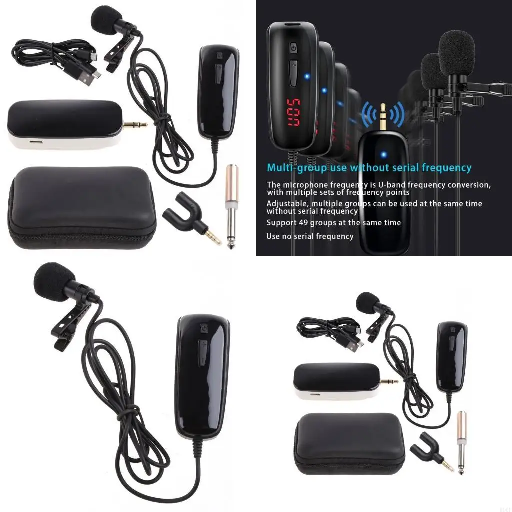 

Беспроводной петличный микрофон UHF 900F для живого телефона, диктофон, микрофон