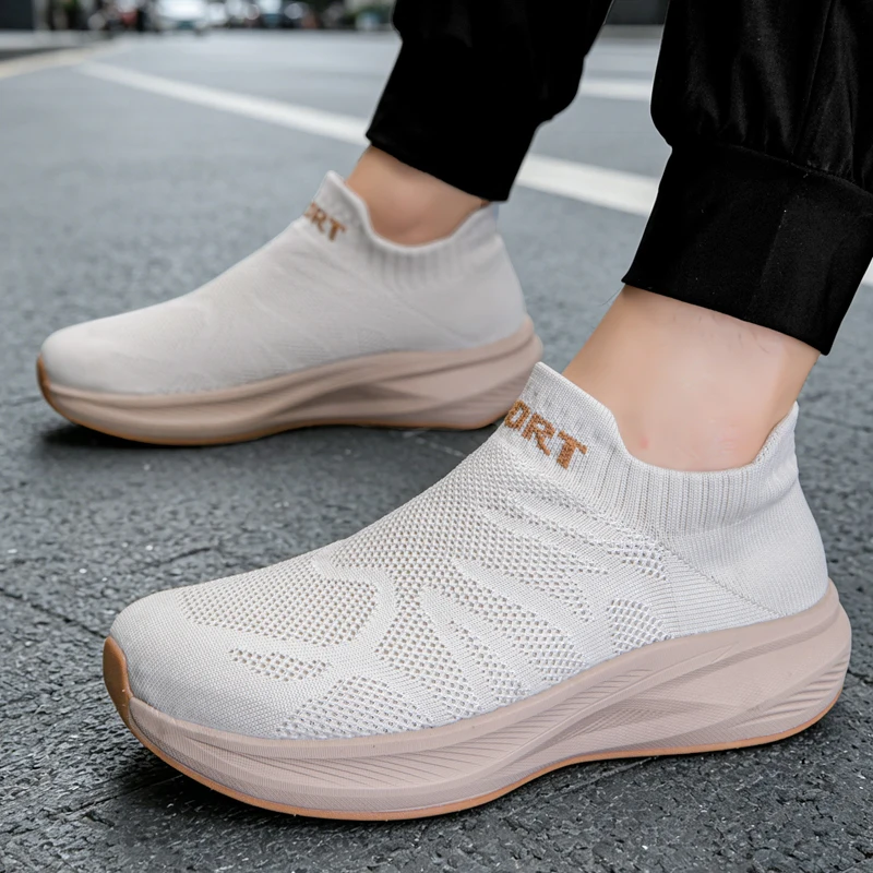 

Evening Walk Men Mesh Sport Shoes Breathable Soft Body Relaxed Wearing Daily Outdoor Casual Sneakers