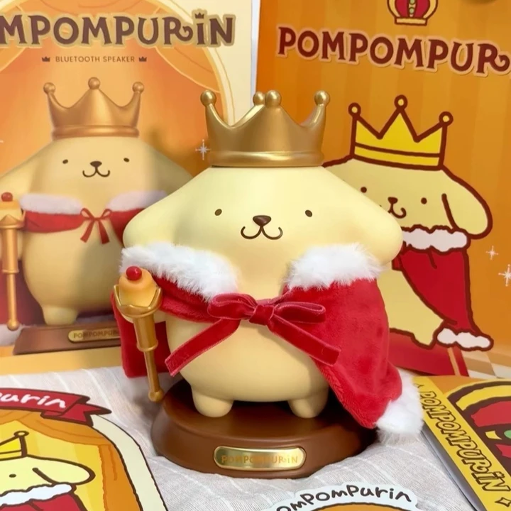 Martube 2026 New Pom Pom Purin King Series Bluetooth Speaker Figurines Cute Pompompurin Audio Toy Desktop Ornament Birthday Gift view 6