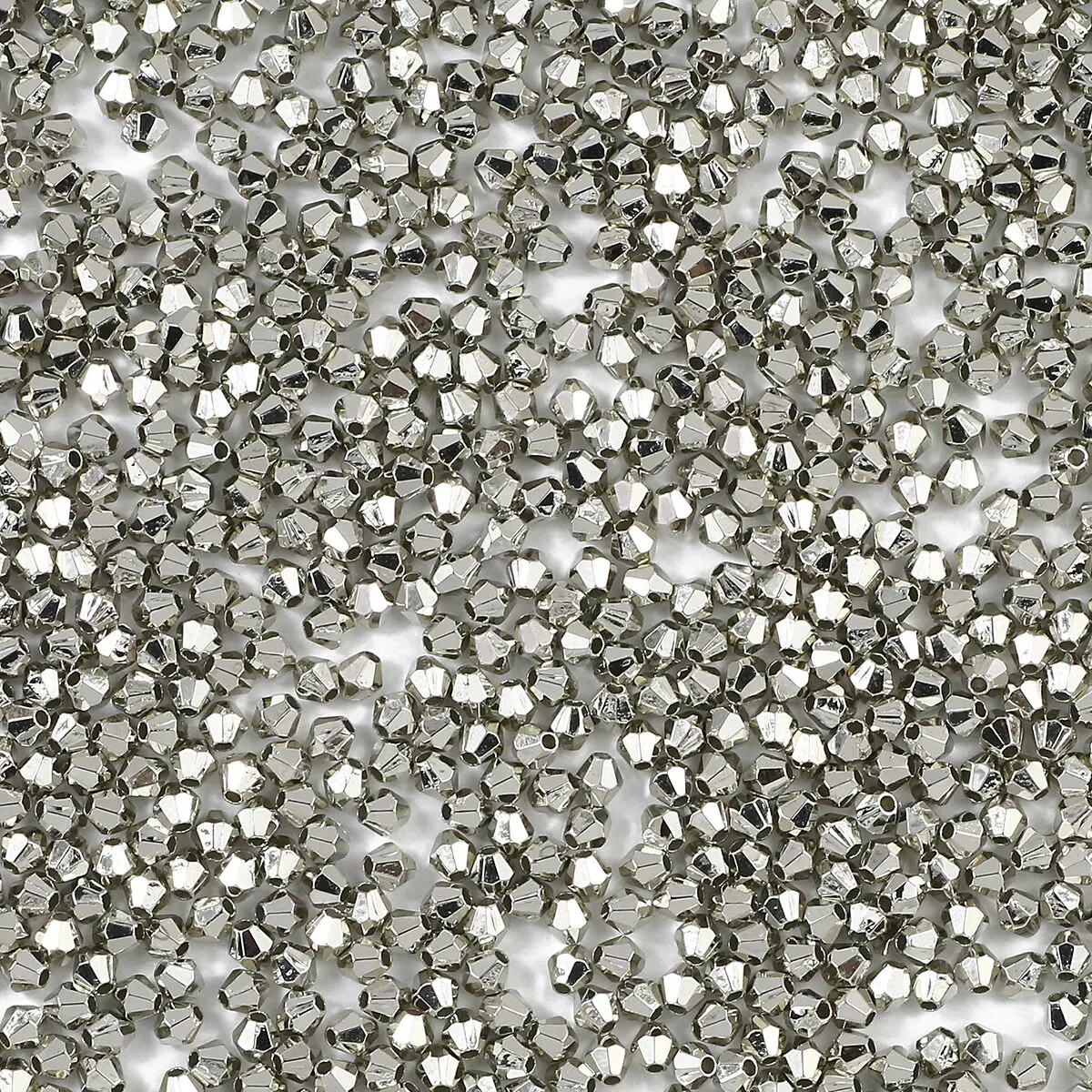 100-400pcs 4mm Bicone Gold Color Acrylic Beads Plated Silver Color Loose Beads for Jewelry Making DIY Bracelet Necklace Findings