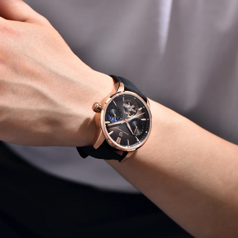 2025 Pagani تصميم فاخر العلامة التجارية الجديدة التلقائي ساعة ميكانيكية 41 مللي متر ساعة رجالي الفولاذ المقاوم للصدأ 100 متر مقاوم للماء ساعة رجالي