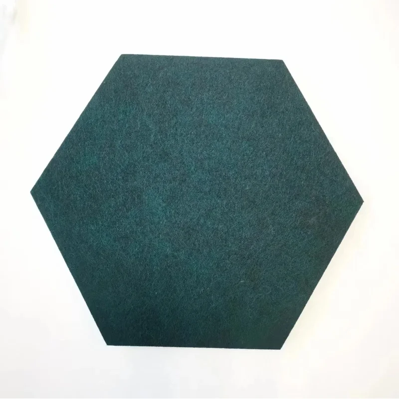 Hexagonal Sound-absorbing Felt Wall Acoustic Panels for Home Office Studio Bedroom Soundproof Cork Bulletin Pin Note Board Decor