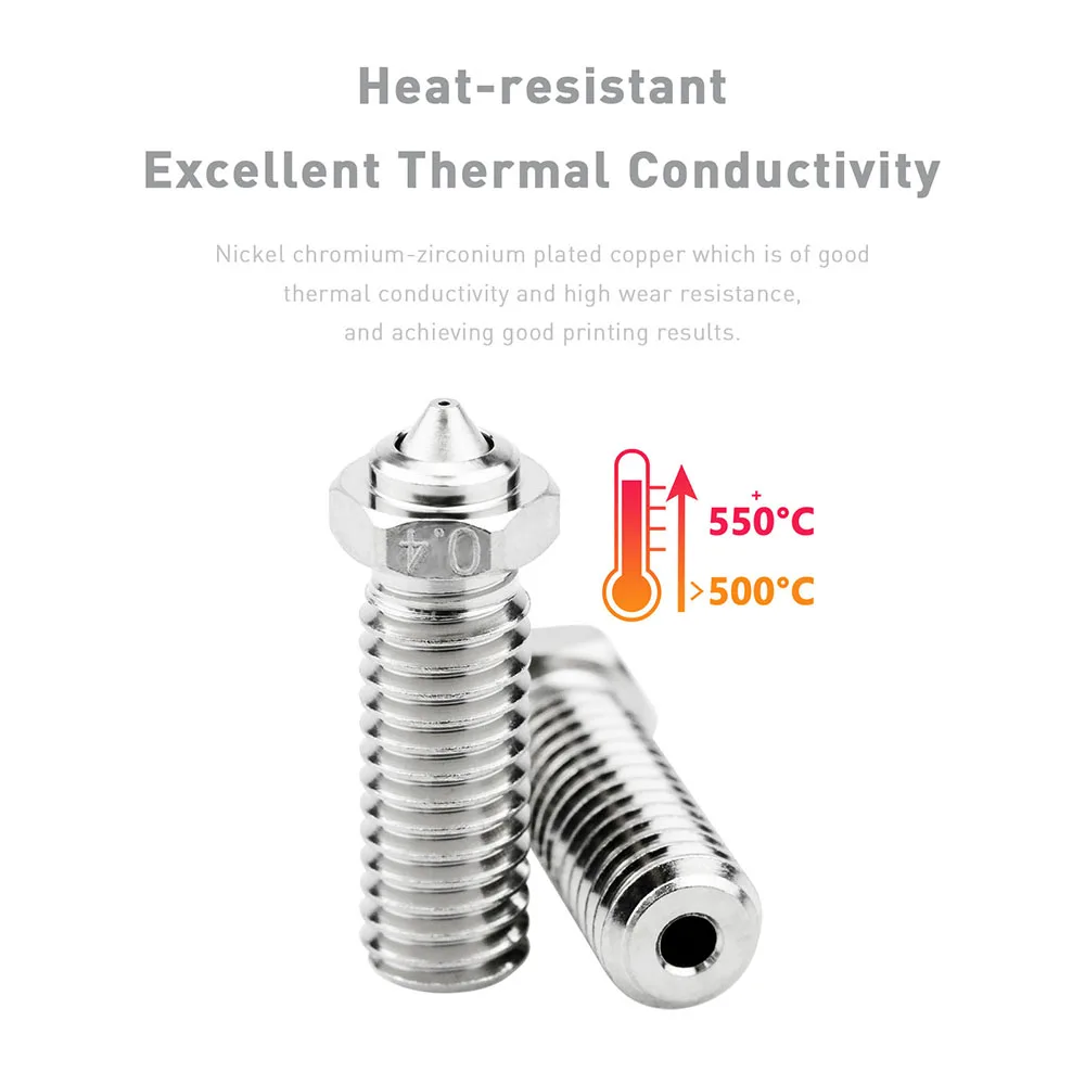 Volcano Bimetallic MY Nozzles 550 High Temperature Copper Pl