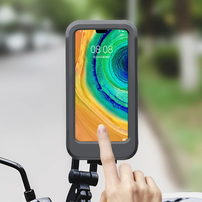 New Arrivals Waterproof Motorcycle Phone Mount Universal Motorbike 360 Degree Rotatable Cellphone Holder Stand Moto Accessories