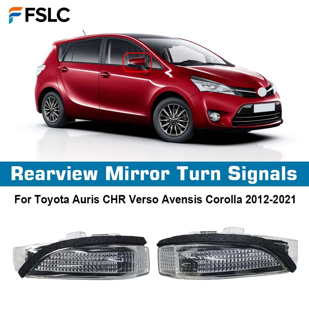 

For Toyota Auris CHR Verso Corolla Accessories Reversing Mirror Turn Light Rear View Mirror Turn Light Reflector Lamp Strip