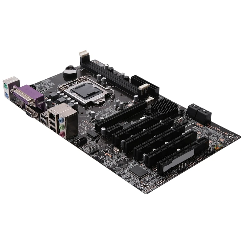 H61 DVR Security Monitoring Motherboard LGA1155 DDR3 5 PCI Express 16X Slots Industrial Desktop Computer Motherboard