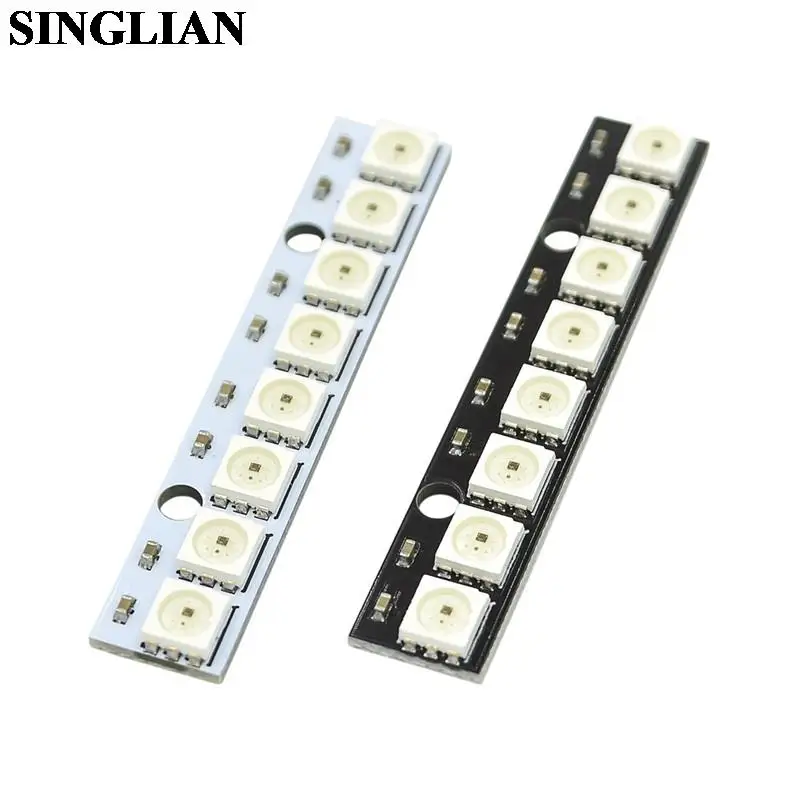 1pcs WS2812 5050 RGB LED 8-bits Built-in Full Color Driving Color Lamp Development Board