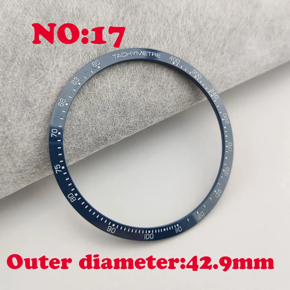 39/41.5/42mm Sloping/Flat Luminous Ceramic Bezel Insert Replacement fit TAG HEUE automatic watch nh35