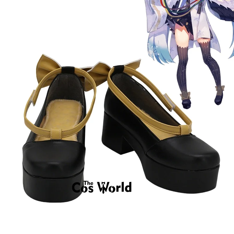

2018 Miku Snow Anime Customize Cosplay High Heels Shoes