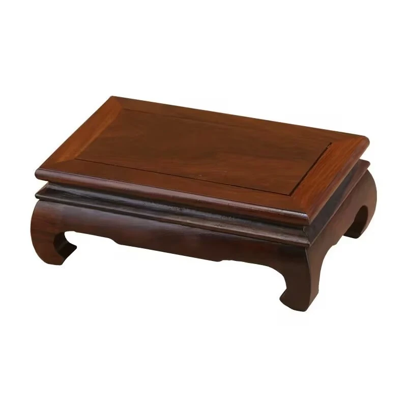 

Миниатюрный настольный стенд из натурального черного дерева, деревянная пьедестал, фигурка, ваза, цветочный горшок, кофейные чайные сервизы, сортировочный стол, мебель