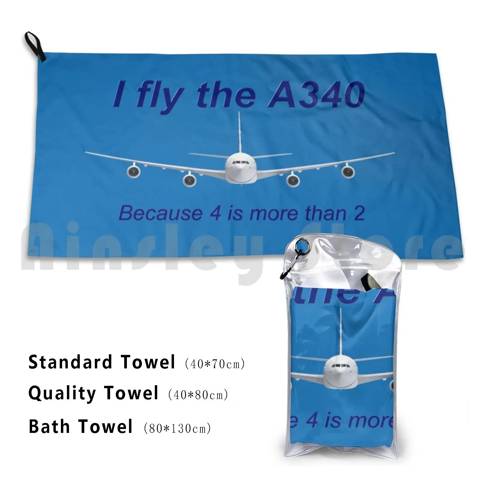I Fly The Airbus A340 Toalla de baño Cojín de playa Airbus A340 Aviation Pilot A330 A320 Boeing Lockheed 747 B747 B737 737