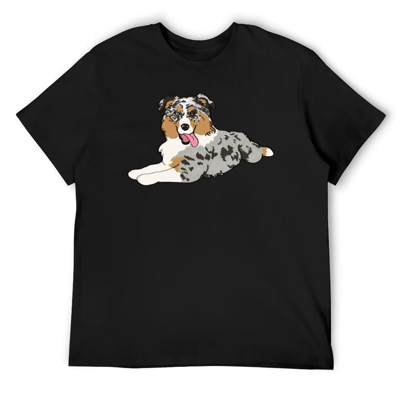 

Blue Merle Aussie Laying down / blue Merle Australian Shepherd Dog T-Shirt boys whites essential t shirt mens designer t shirt