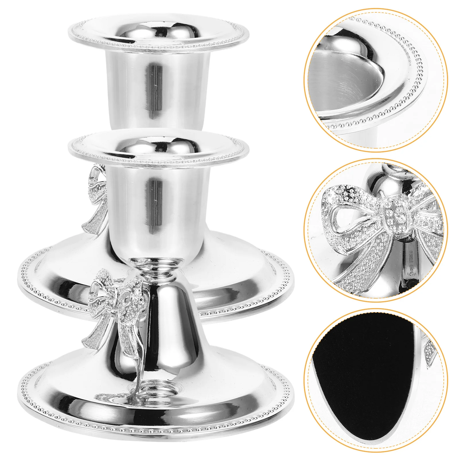 2 قطعة حامل معدني خمر الرجعية سبائك الزنك الشمعدان حامل منضدية ديكور حفلة مأدبة محور الاسترخاء