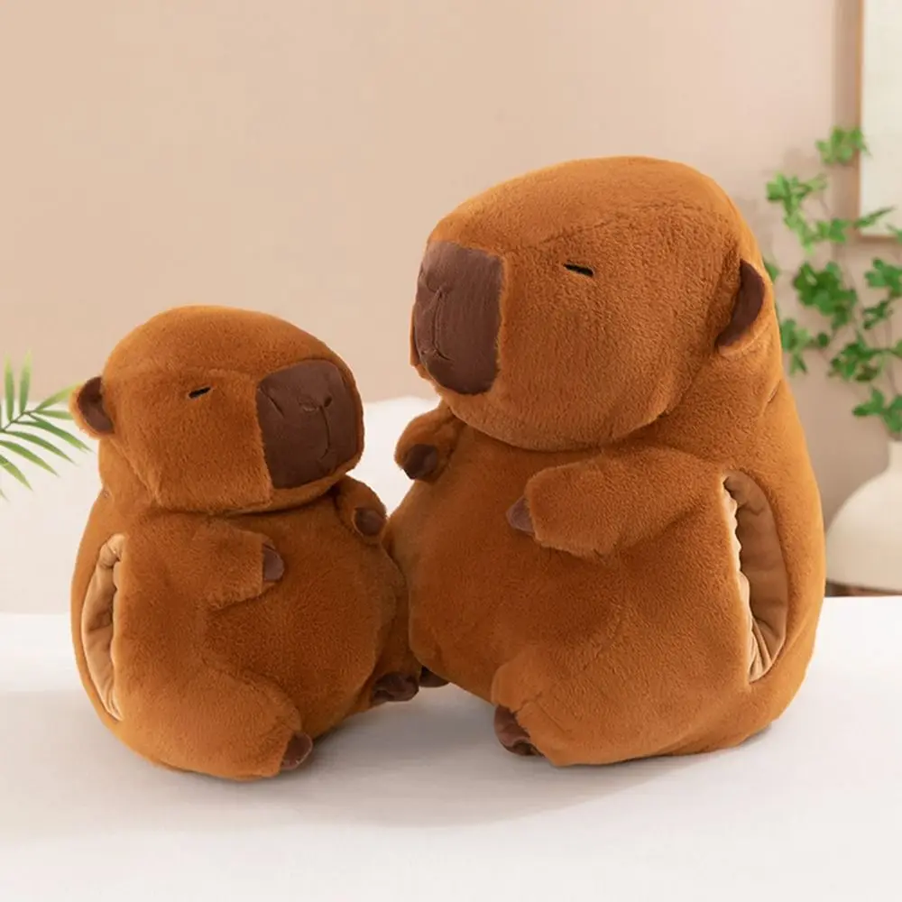 Soft Capybara Hand Warmer Pillow Cartoon Funny Capybara Plush Hand Warmer Portable PP Cotton Capybara Sleeping Pillow