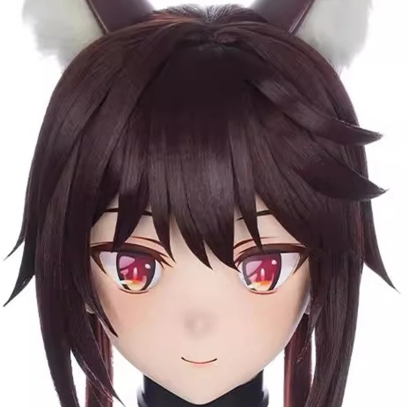 

(MEO235) Customize Handmade Full Head Lockable Crossdress Male to Female Japanese Cartoon Anime Game Character Kigurumi Mask