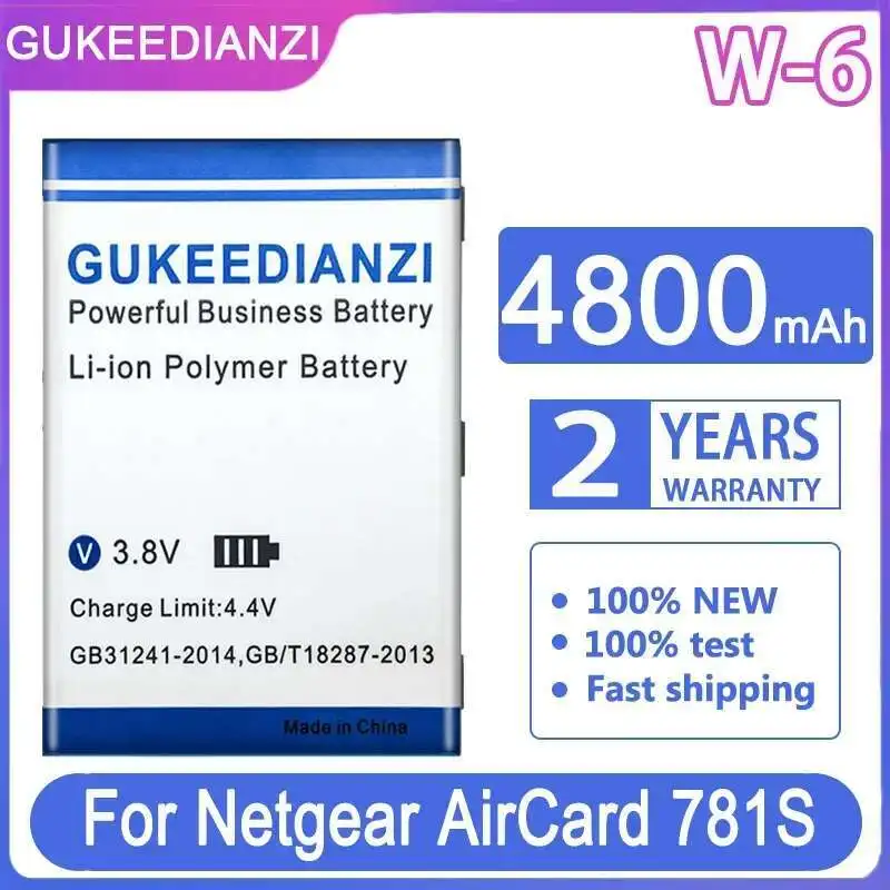 

Аккумулятор маршрутизатора W-6 емкостью 4800 мАч для Netflix Netflix 781S, хорошая низкотемпературная работа, долговечность