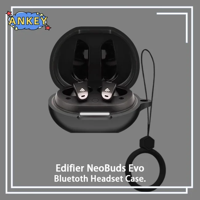 for Edifier NeoBuds Evo Case Earphone Protective Cover NeoBudsEvo Anti-fall Soft Silicone Wireless Bluetooth Earbuds Carrying