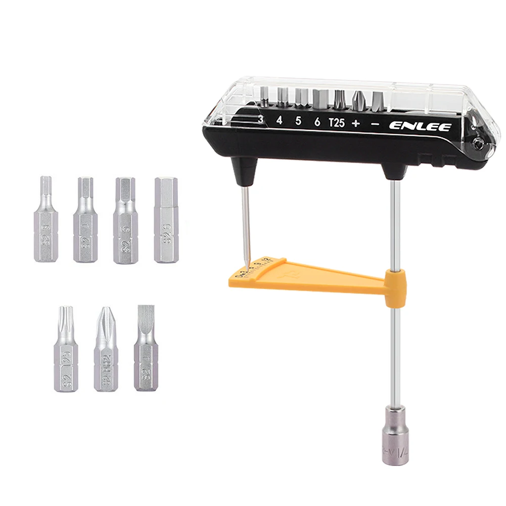 3-12 N.m Wrench Bike Torque Tool Bike Maintenance Prevent Over-tightening Screwdriver Bit Set Stainless Steel Pointer