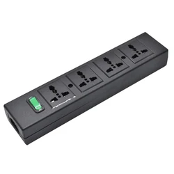 Universal Socket PDU Power Strip 4 Ways Outlet Power Strip with Switch LED Indicator C14 universal interface EU UK US AU Plug