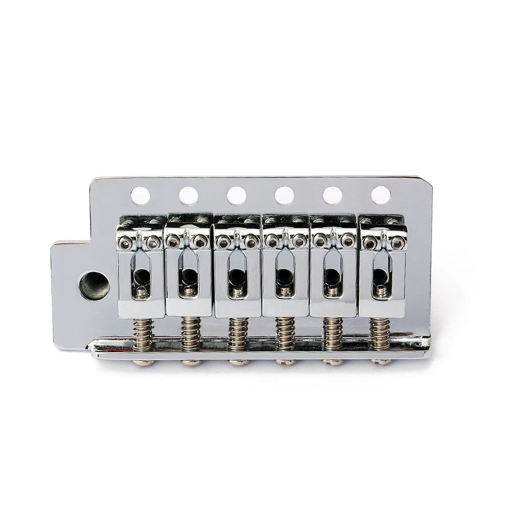 

GA205 6 String Flat ST Saddle Single Tremolo Bridge System for Electric Guitar Accessories Parts Screw-in Arm for Right (Silver)