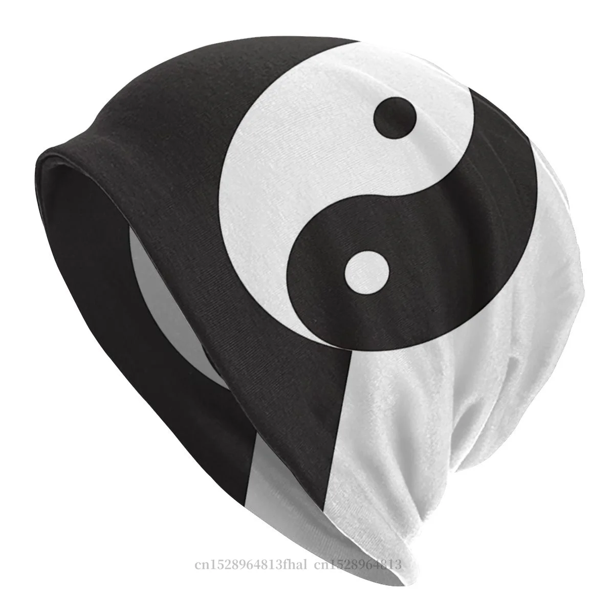 Yin Yang Symbol Bonnet Homme Winter Skullies Beanies Hat For Men Women Novelty Fabric Hats