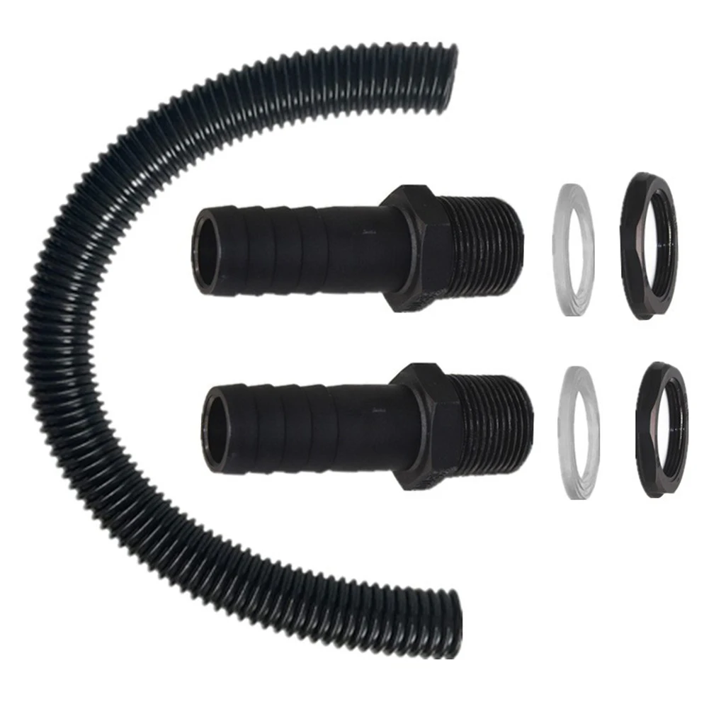 Rain Diverter Pipe Extension Kit for Connecting 2 Water Butts with 3/4 Thread for Efficient Rainwater Harvesting