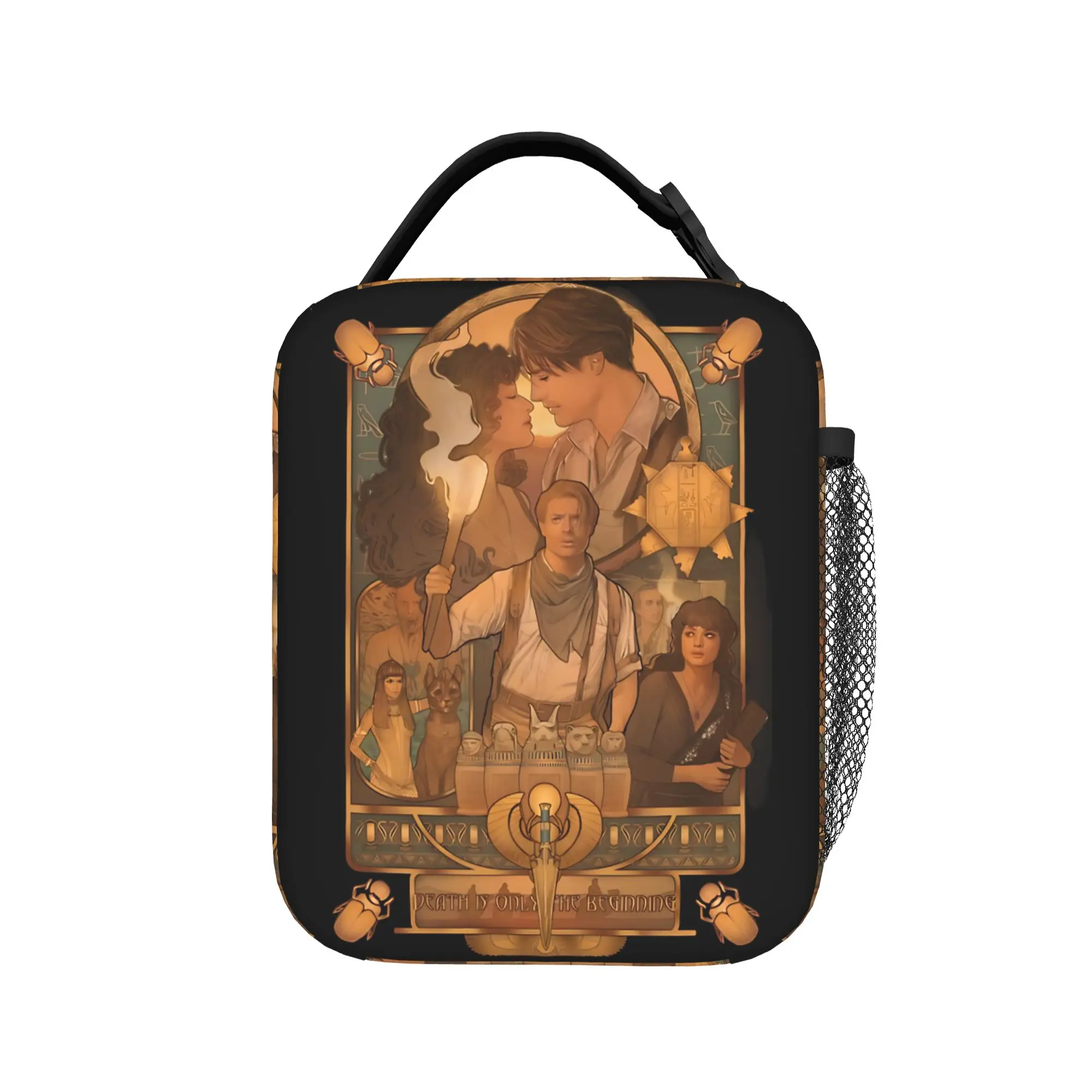 Death is Only The Beginning The Mummy  Insulated Lunch Bags Meal Container Thermal Bag Lunch Box Tote School Food Storage Bags
