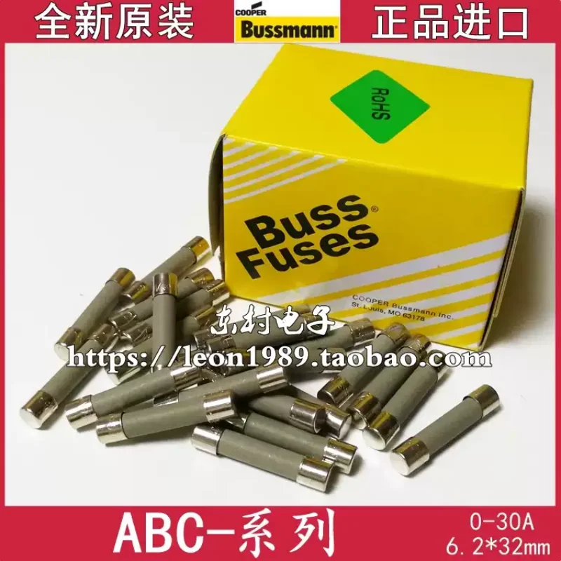 5-30pcs BUSSMANN fuses ABC-1-2-3-4-5-5-6-7-8-10-12-15-20-25-30-R 250V