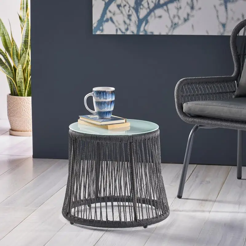 Southport Side Table - Contemporary, Stylish, and Functional Accent Table for Living Room, Bedroom, or Office Use - Perfect for