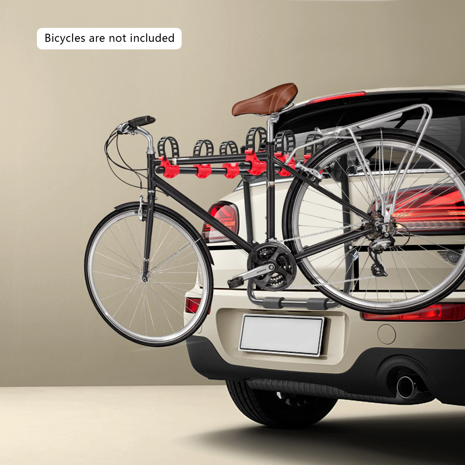 

Heavy-Duty 3-Bike Rack, Robust Steel Frame, Easy Install in Minutes, Secure Storage for Bicycles