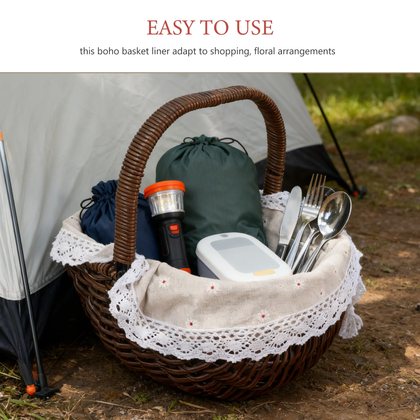 Cesta de armazenamento de rattan com forro capa de pano organizador de tecido natural para armário despensa cozinha banheiro utilitário