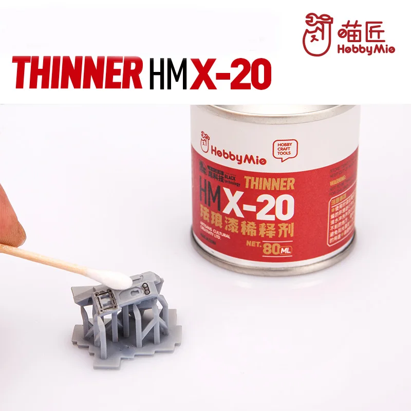 HOBBY MIO HMX-20 Enamel Paint Thinner Pigment Coating Soil Filling Dilution  Chariot Mecha Military Model Hobby Tools