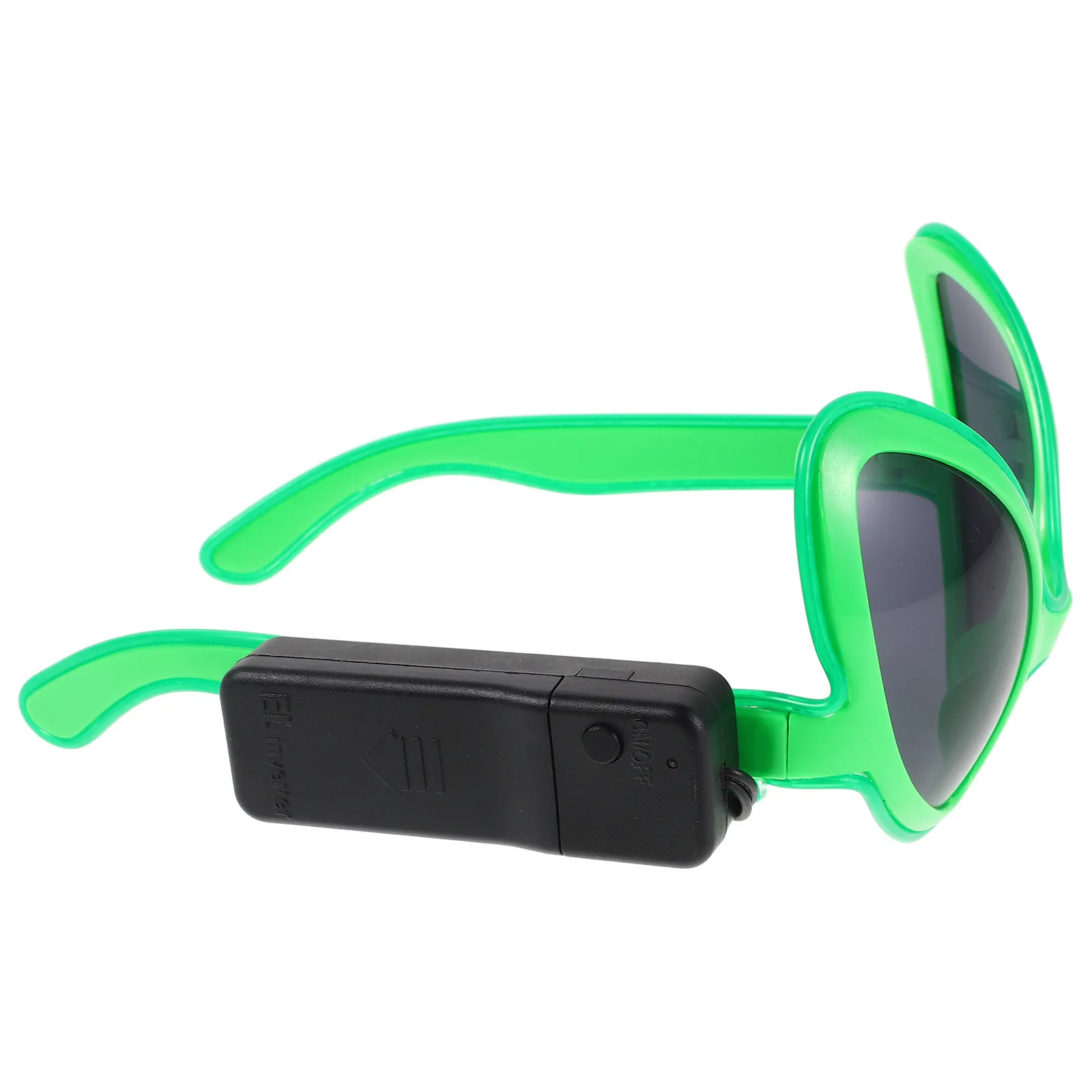 LED Alien Glasses Neon Green Glow Sunglasses Halloween Party Funny Novelty Costume Accessories Light Up Glasses