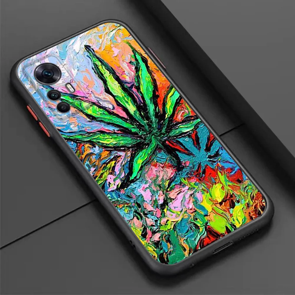 샤오미 10t 레드미 휴대폰 케이스, 노트 9, 10 프로, 9t, 9t, 9c, 10a, 10c, 9s, 10s, 7, 8t 추상화 아트, 하이 위드 블랙 반투명 커버